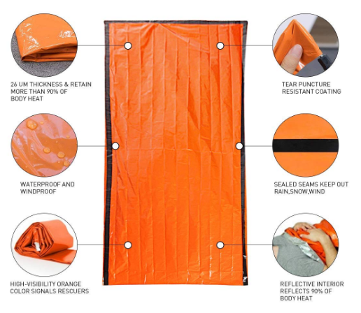 Lot De 10 Couvertures De Survie Semptec - Isotherme Urgence Randonnée Camping